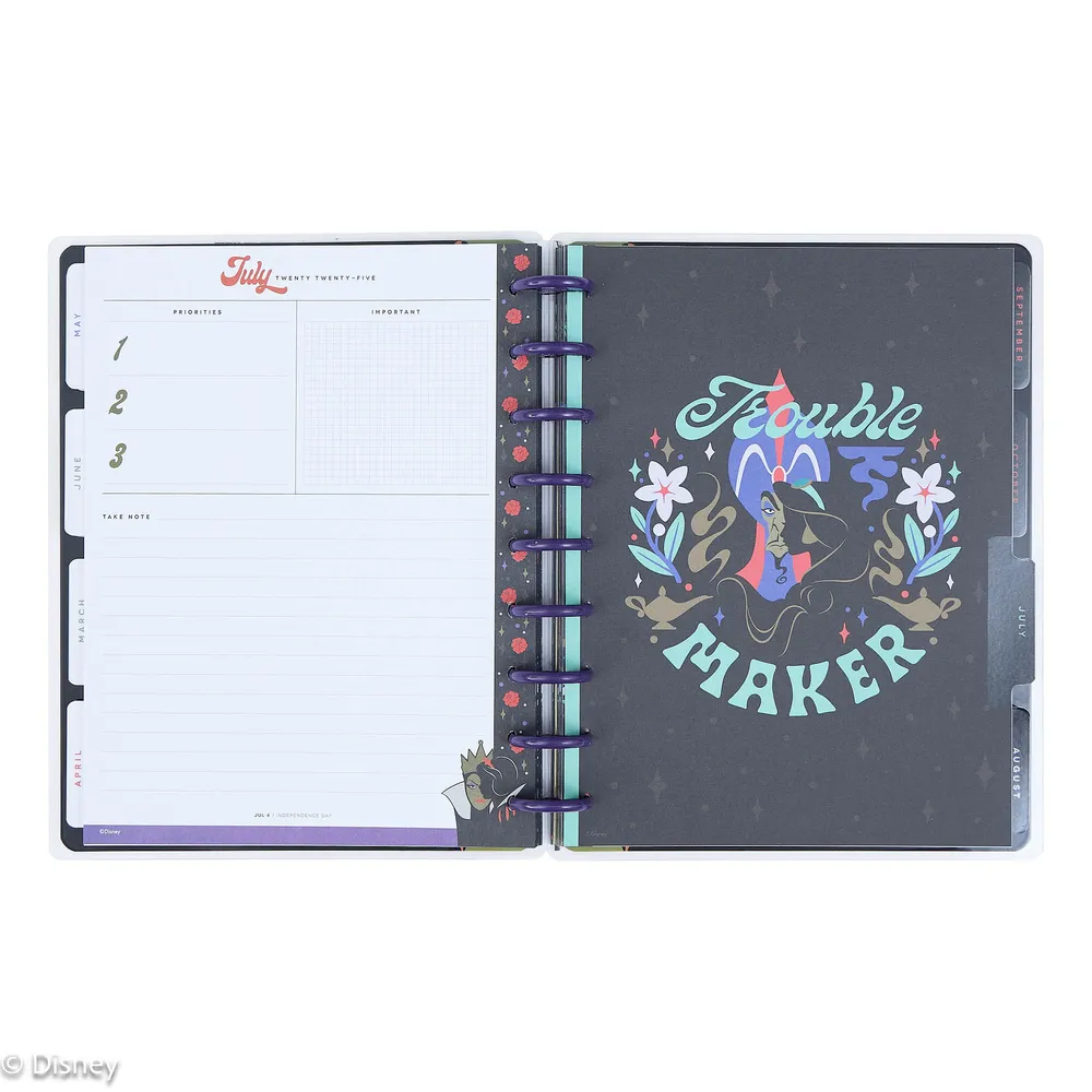 2025 Disney Snow White vs. The Evil Queen Planner - Classic Vertical Layout - 12 Months