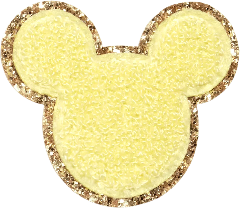 Banana Disney Mickey Mouse Glitter Patch