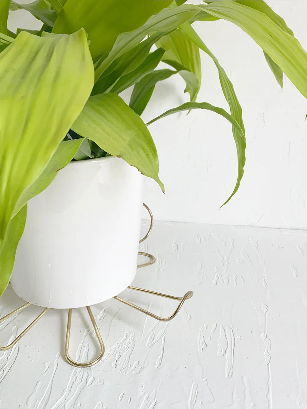 Brass Lazy Susan Plant Stand