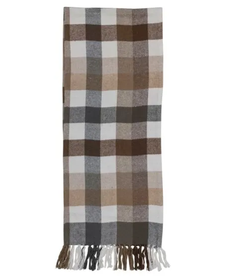 Brushed Cotton Plaid Table Runner - 72"x14"