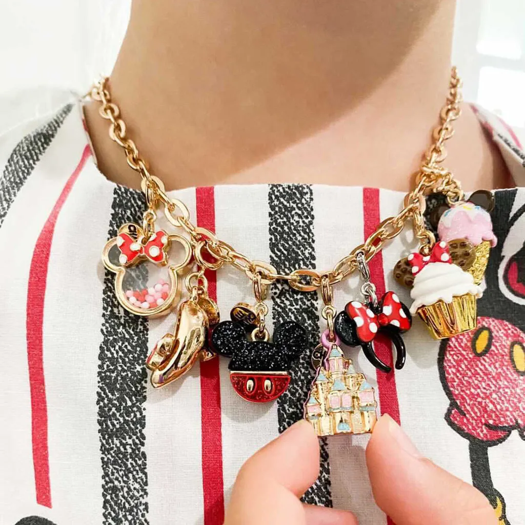 CHARM IT! Gold Glitter Mickey Mouse Icon Charm