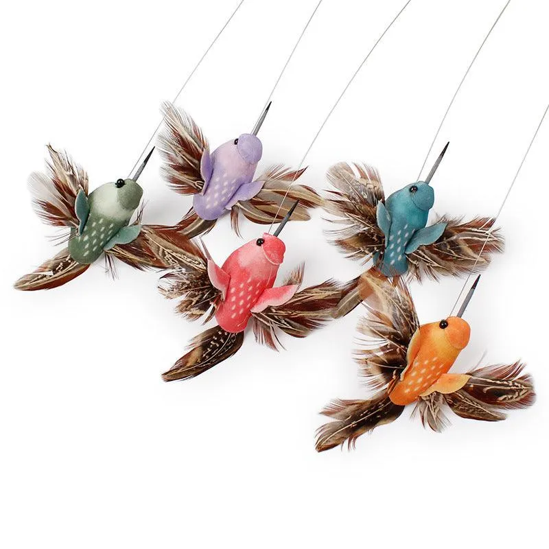 Colorful Electric  Butterfly and Bird