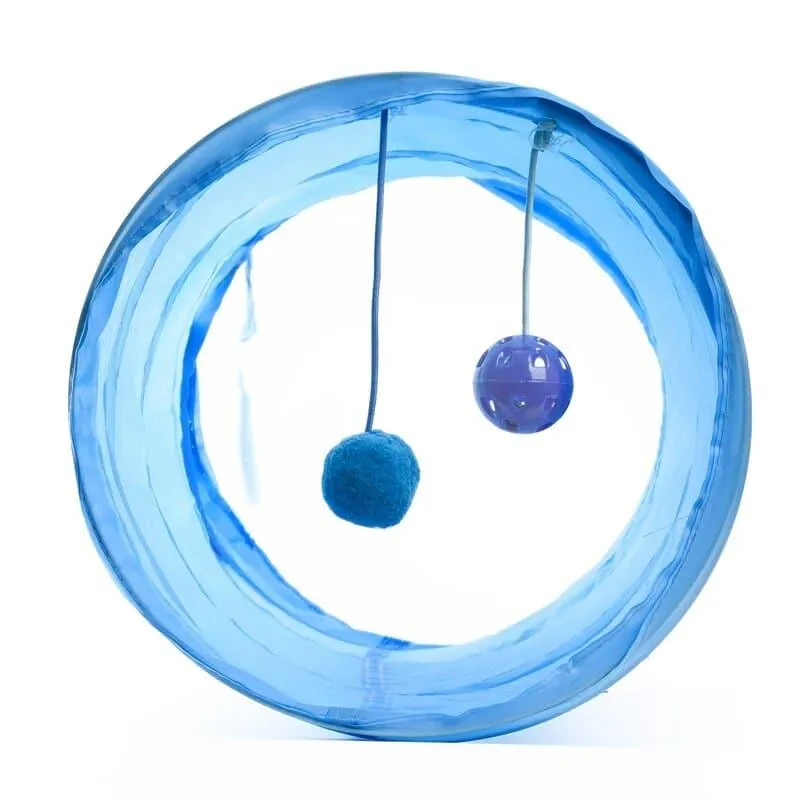 Colorful Tunnel Toy for Cats with Two Balls