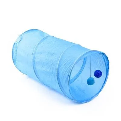 Colorful Tunnel Toy for Cats with Two Balls
