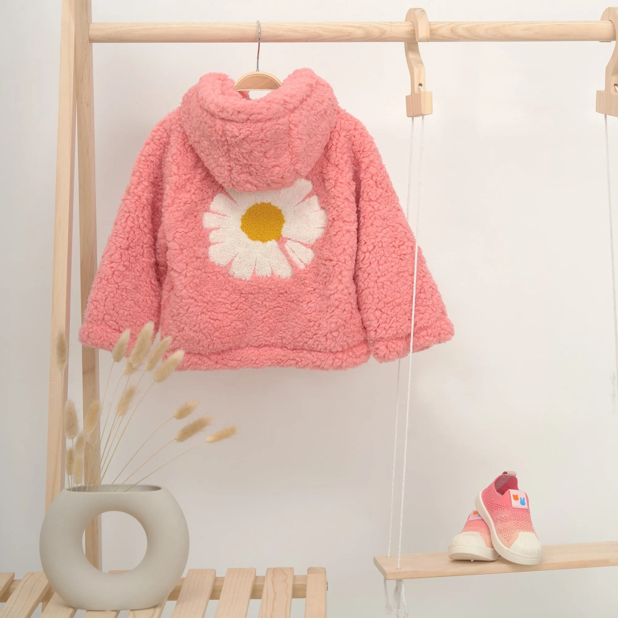 Daisy Oversized Teddy Fur Hooded Coat