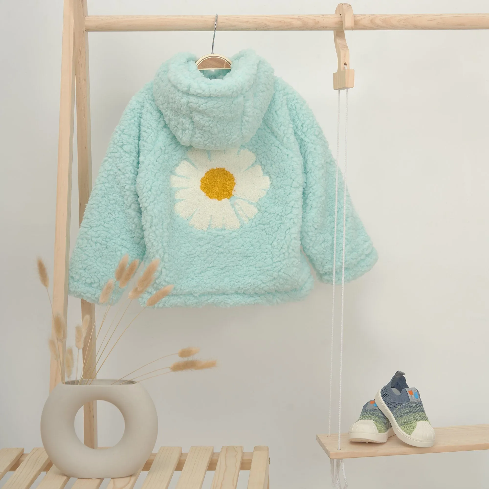 Daisy Oversized Teddy Fur Hooded Coat