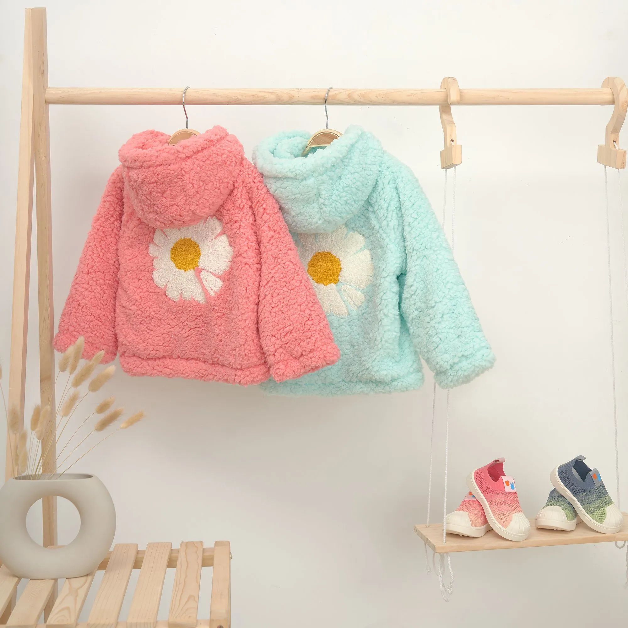 Daisy Oversized Teddy Fur Hooded Coat