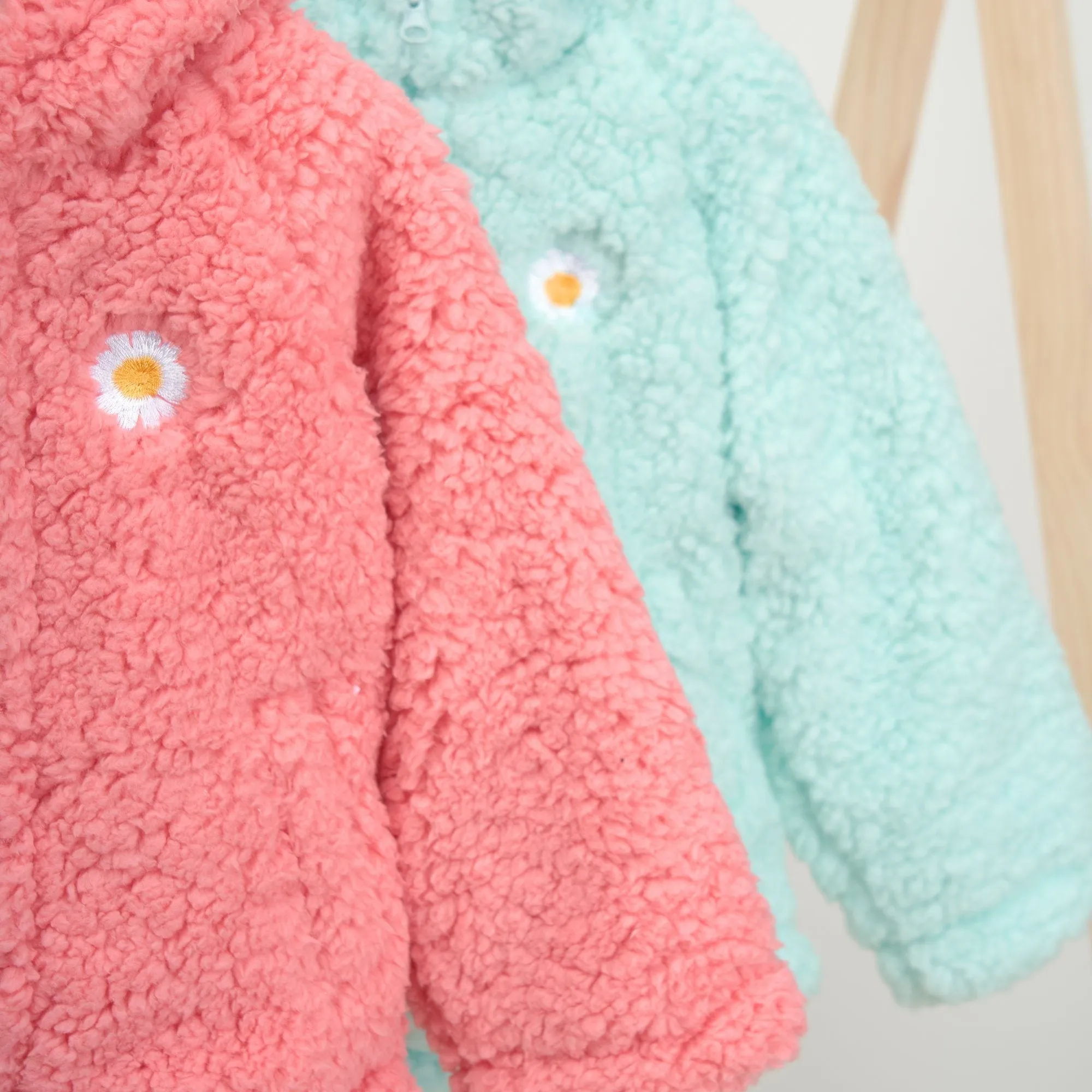 Daisy Oversized Teddy Fur Hooded Coat