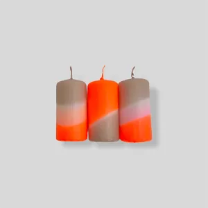 Dip Dye Neon Totem Candle