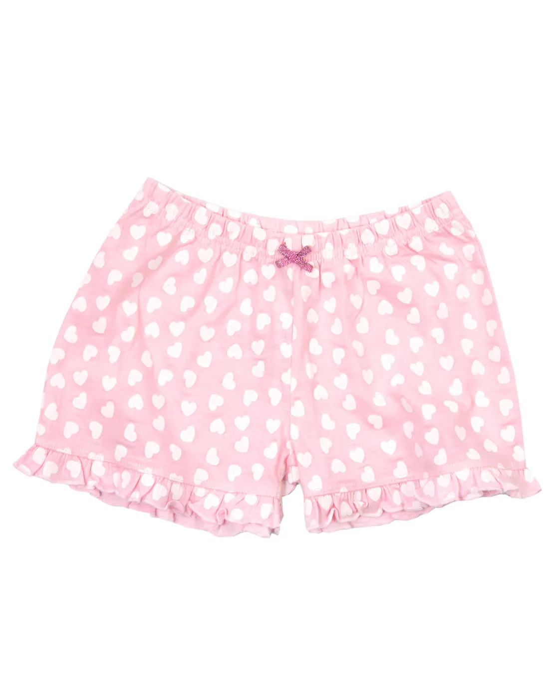 Disney Princesses Girls Cotton Short Pyjama Set - Pink