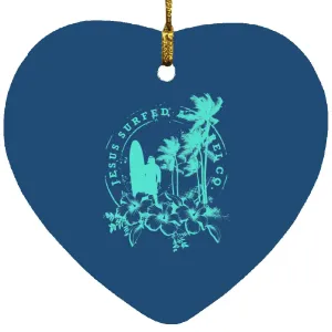 Jesus Surfed Apparel - Heart Ornament