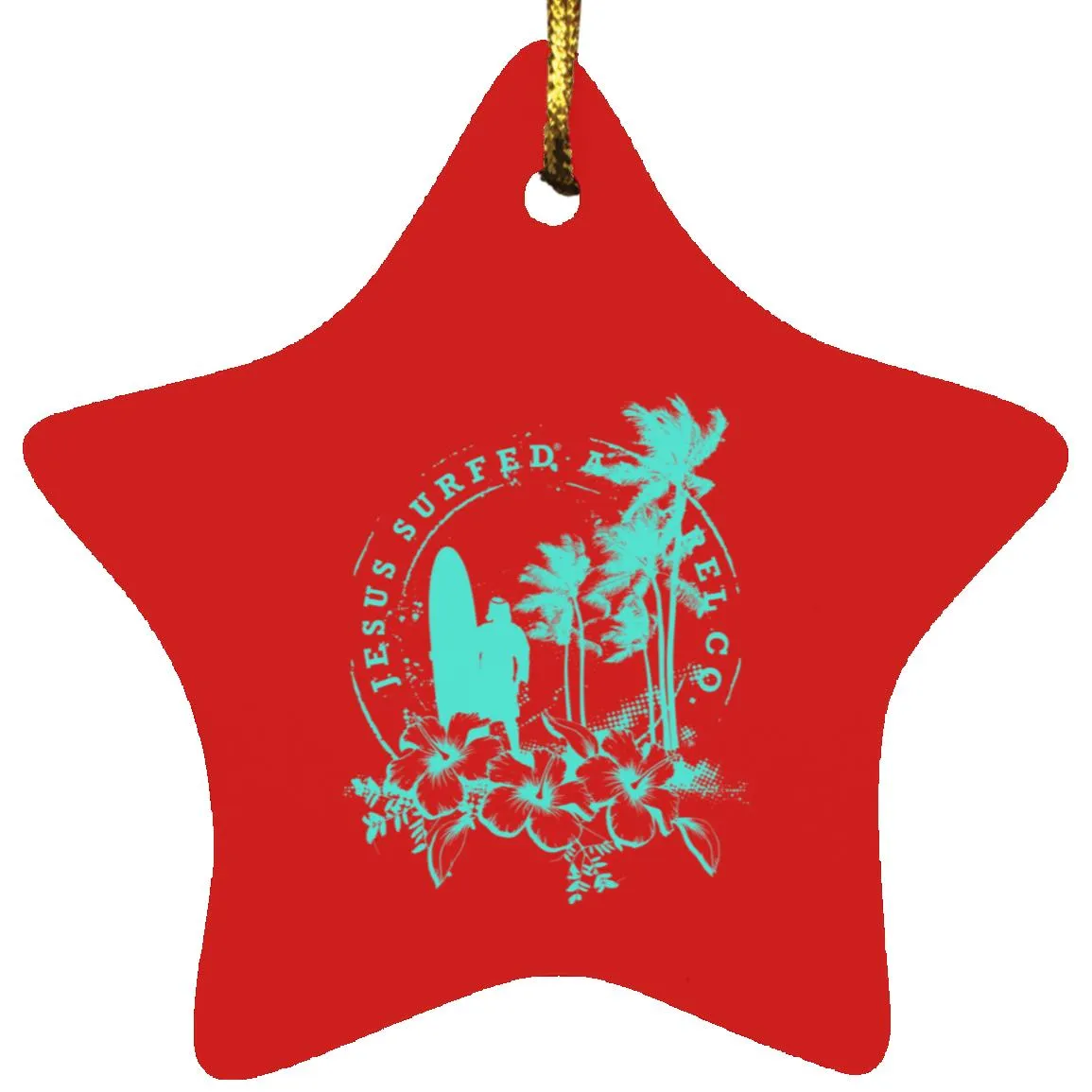 Jesus Surfed Apparel - Star Ornament