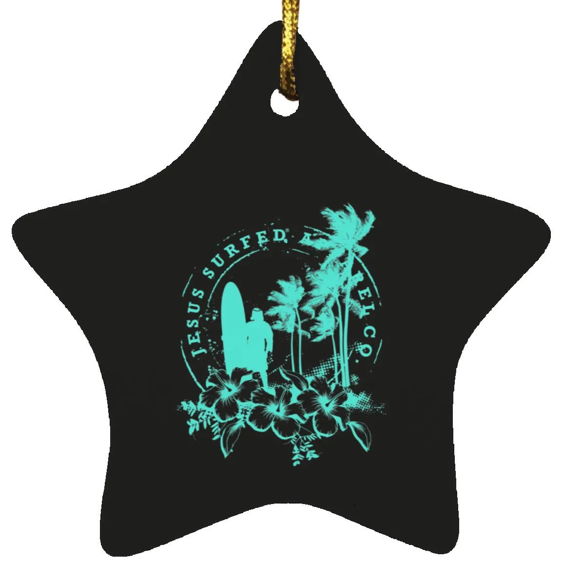 Jesus Surfed Apparel - Star Ornament