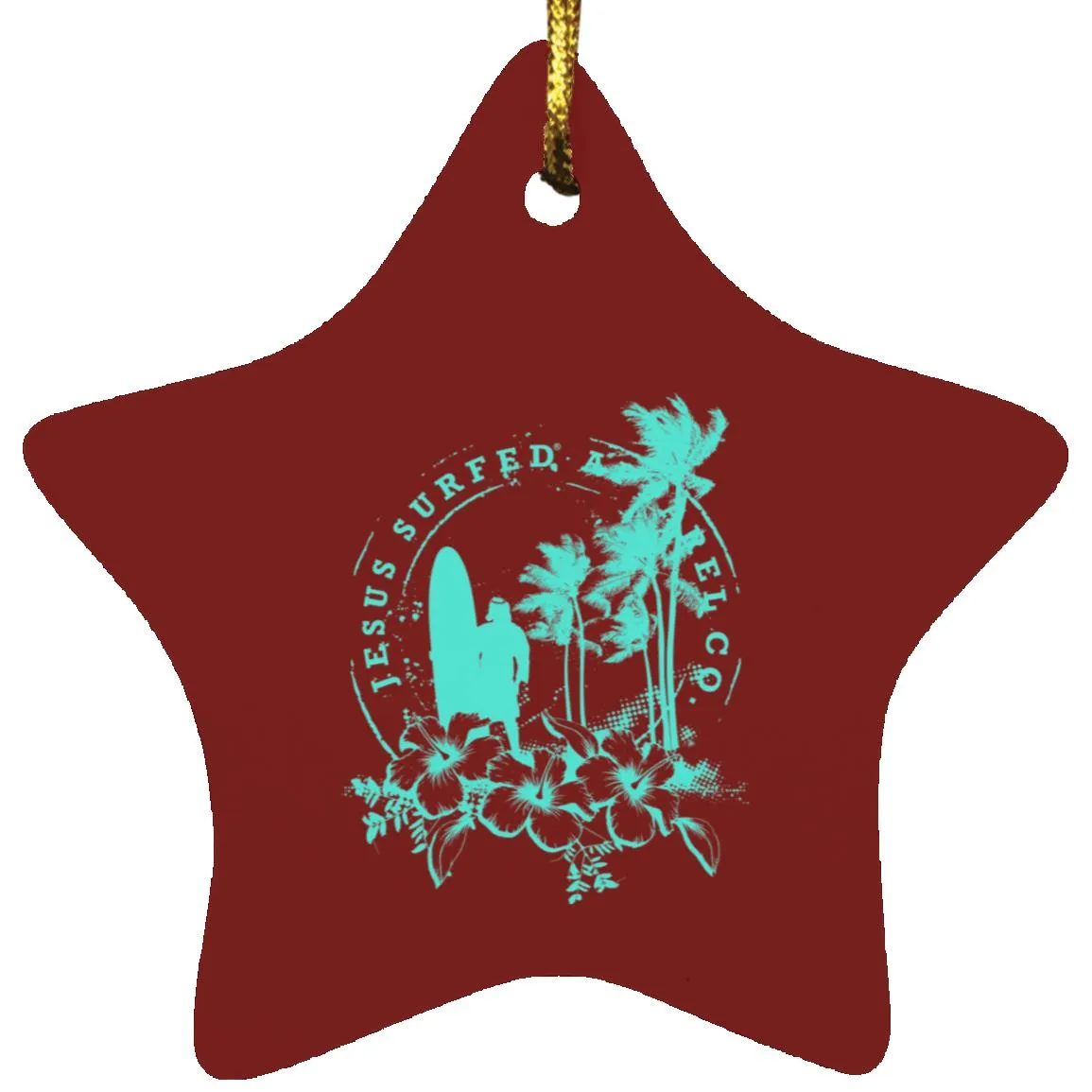 Jesus Surfed Apparel - Star Ornament