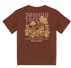 Joshua Tree Puff Print Tee - Rust