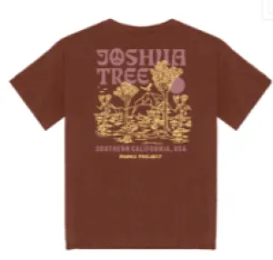 Joshua Tree Puff Print Tee - Rust