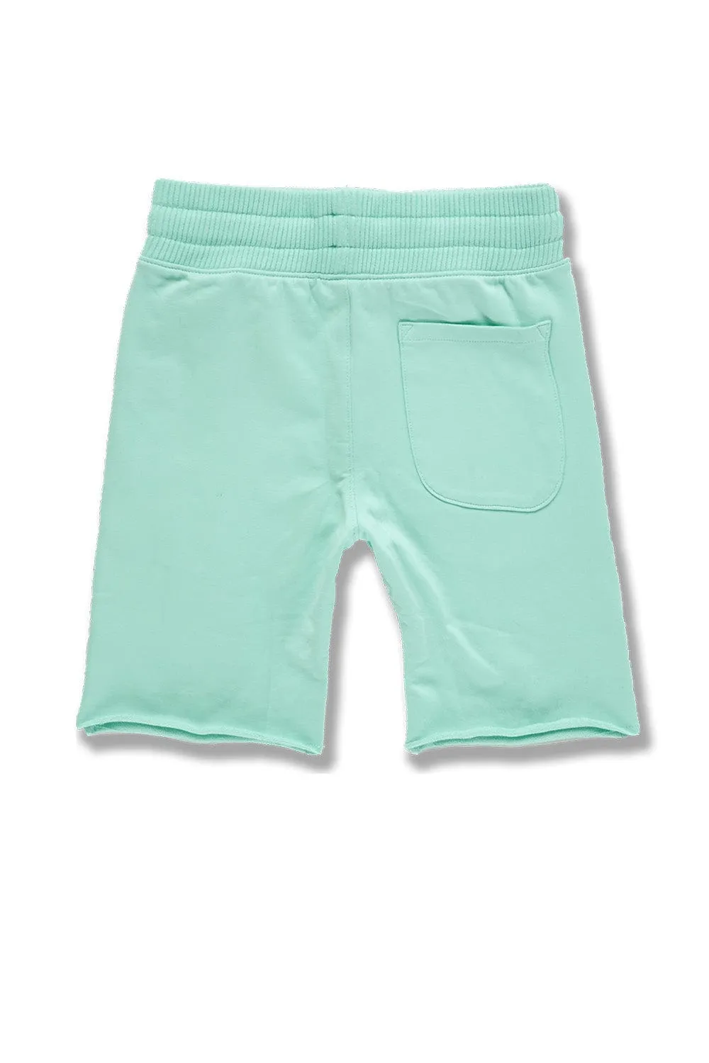 Kids Palma French Terry Shorts (Aqua)