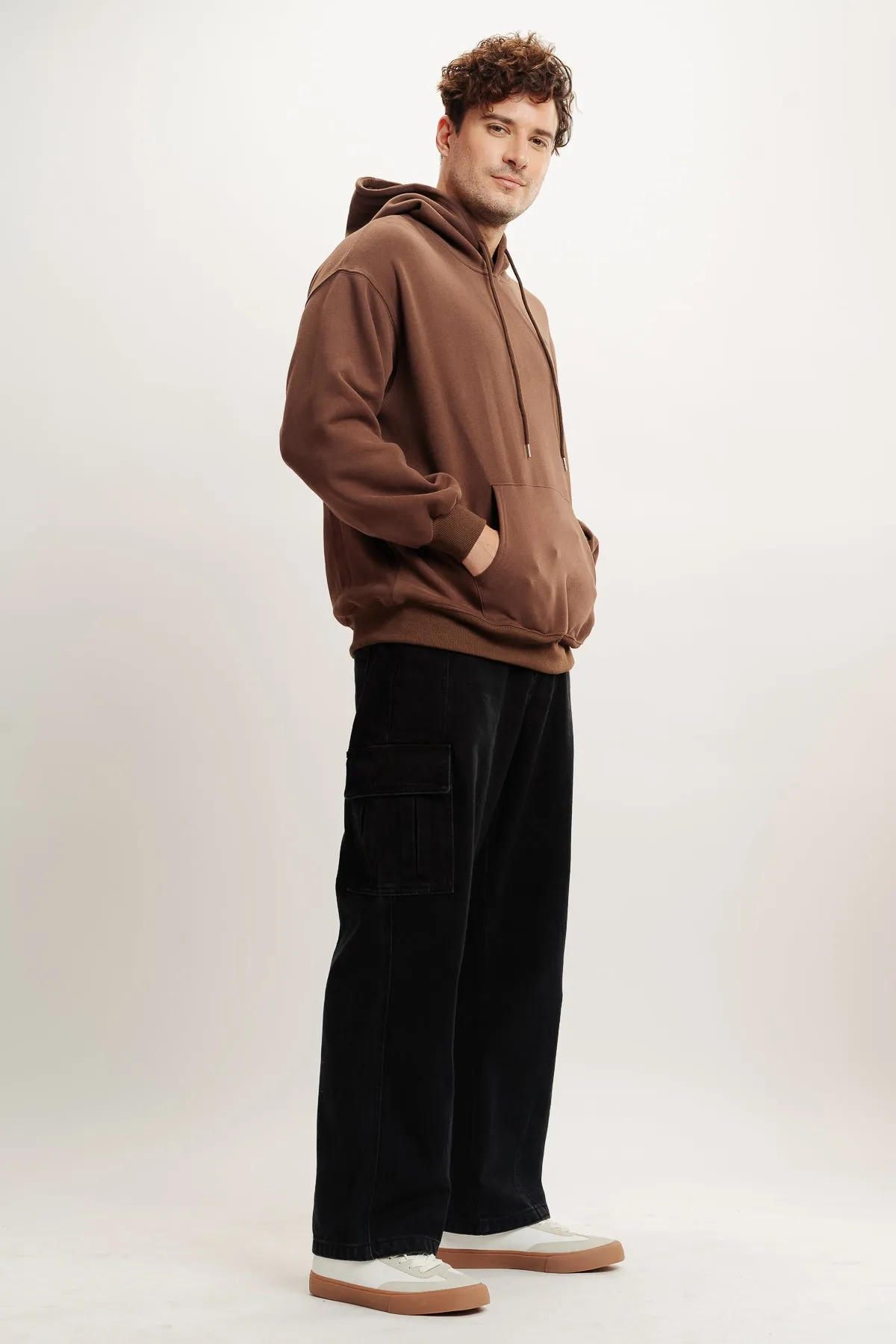 Men's Mickey 3D Hoodie In Brown