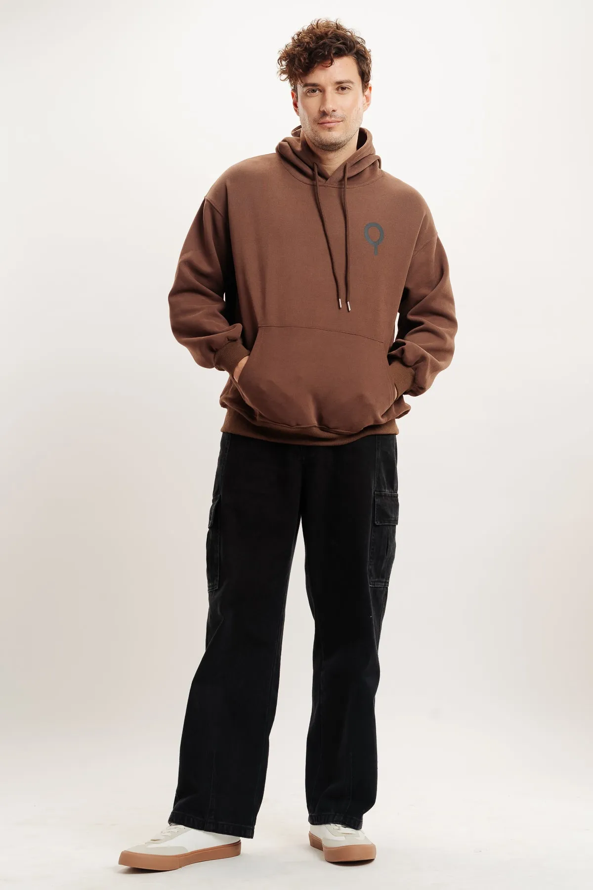 Men's Mickey 3D Hoodie In Brown
