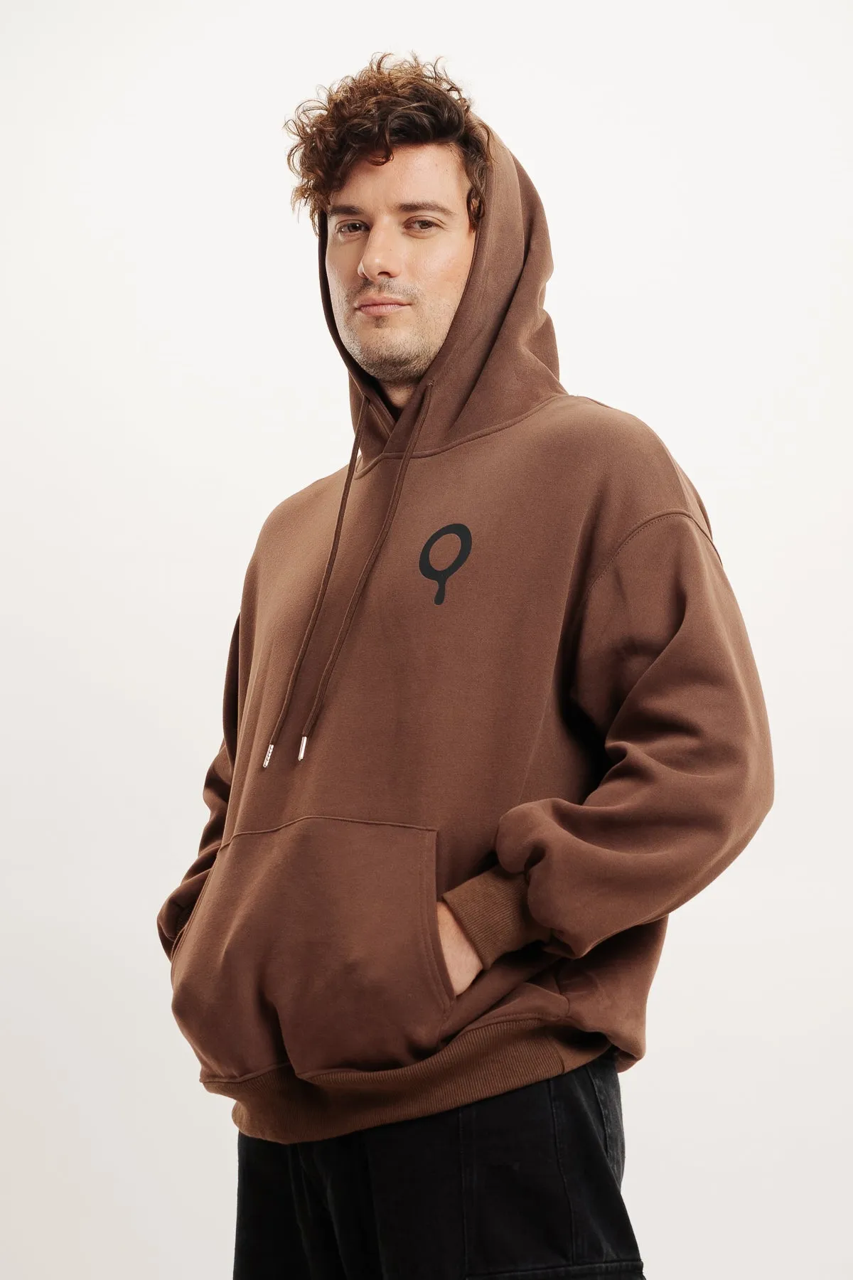 Men's Mickey 3D Hoodie In Brown