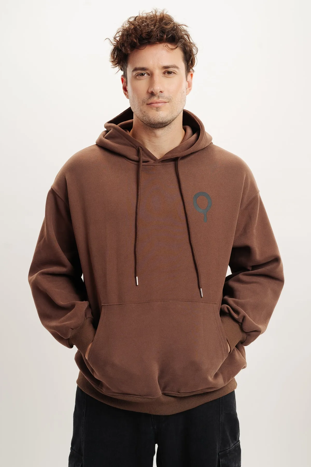 Men's Mickey 3D Hoodie In Brown