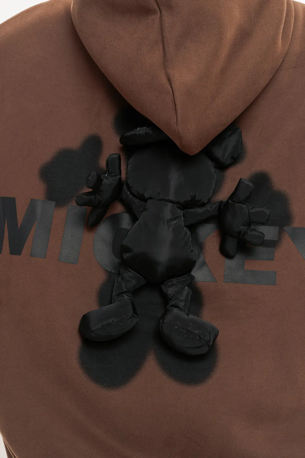 Mickey 3D Hoodie In Brown