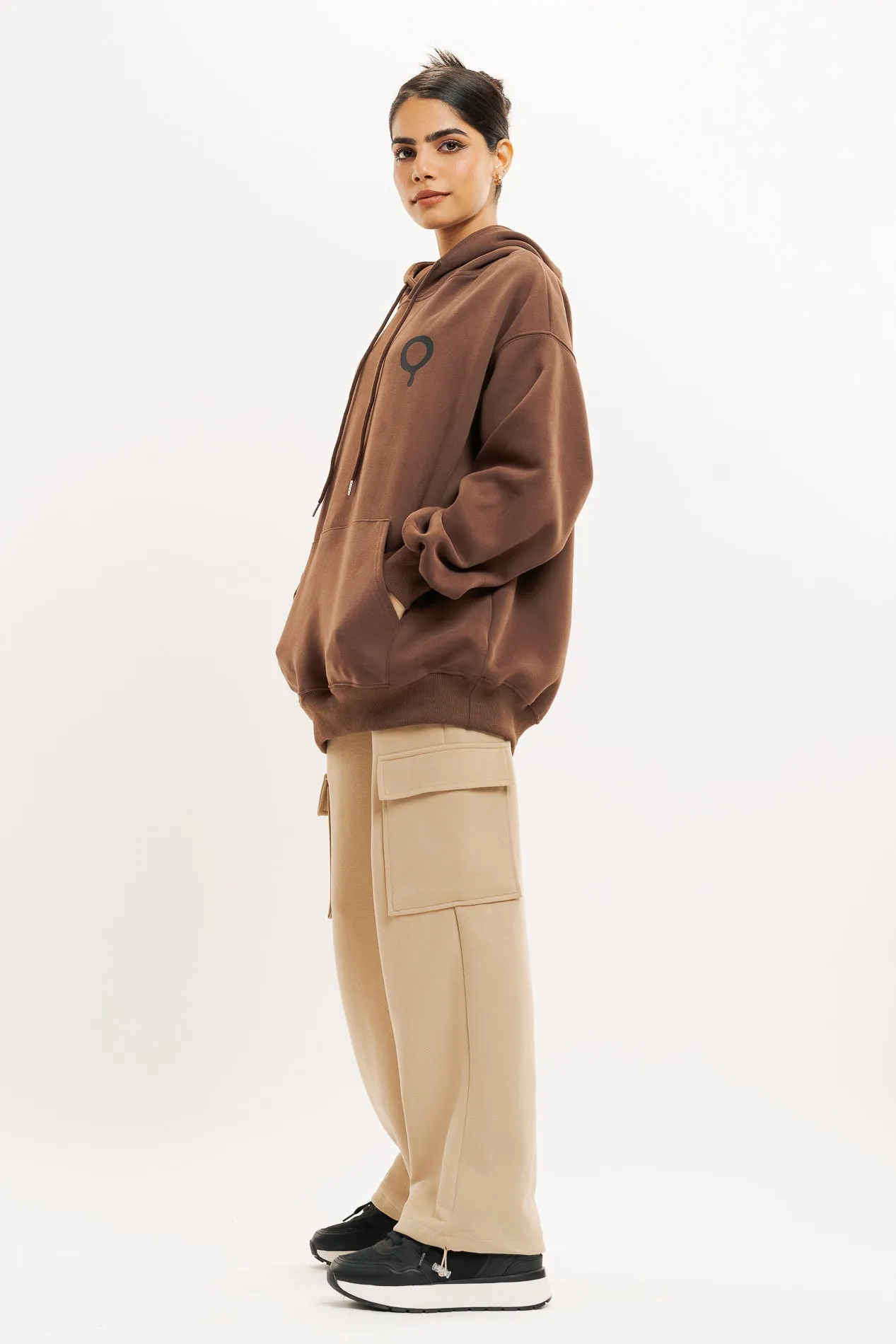 Mickey 3D Hoodie In Brown