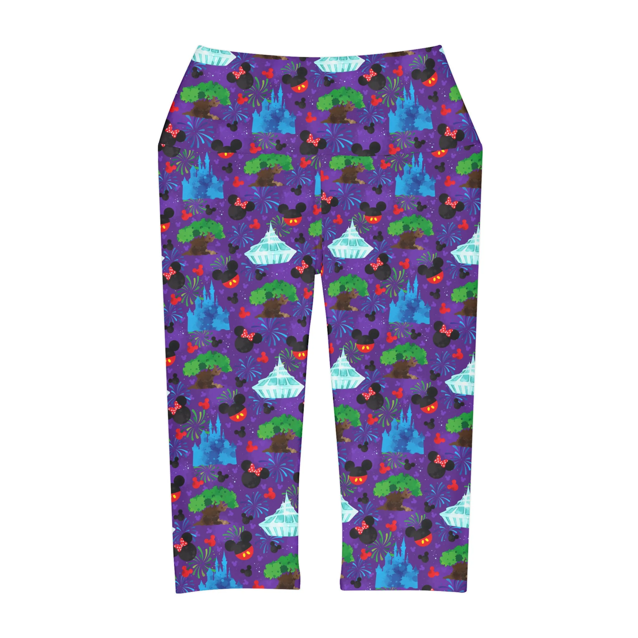 Park Hopper Fireworks Ahtletic Capri Leggings
