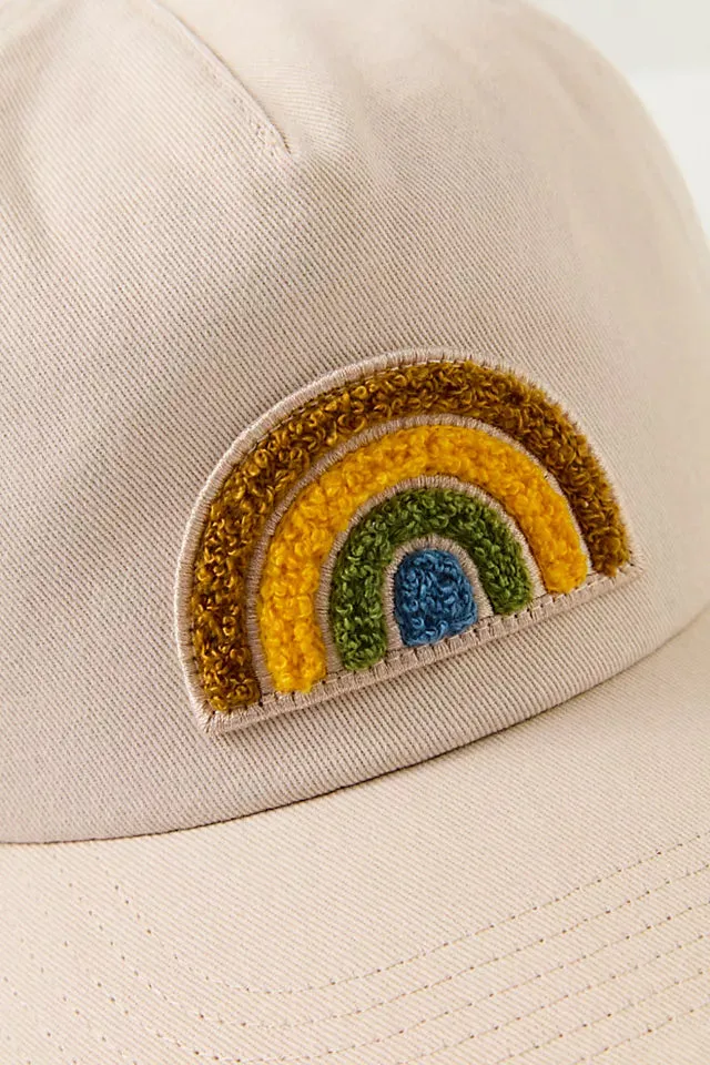 Rainbow Chenille Patch Grandpa Hat