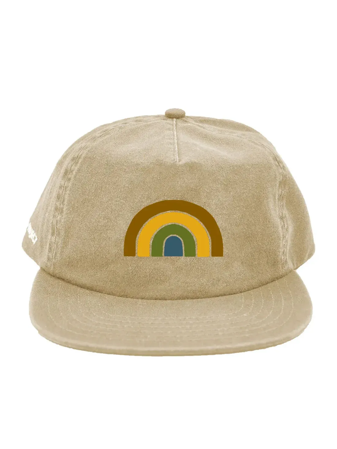 Rainbow Chenille Patch Grandpa Hat