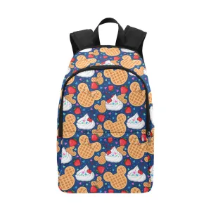 Waffles Fabric Backpack