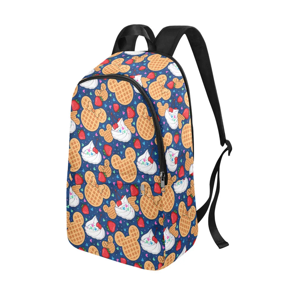 Waffles Fabric Backpack