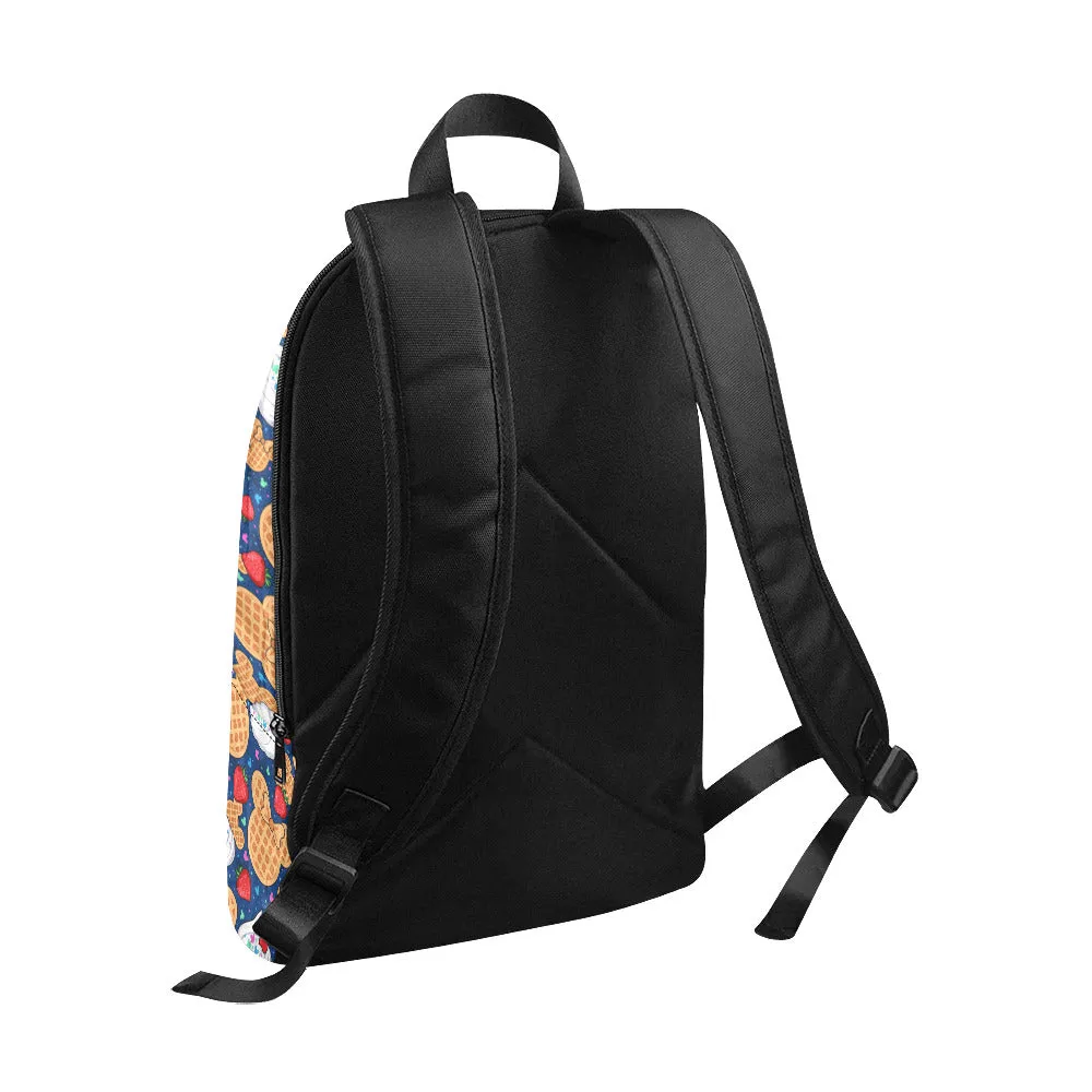Waffles Fabric Backpack