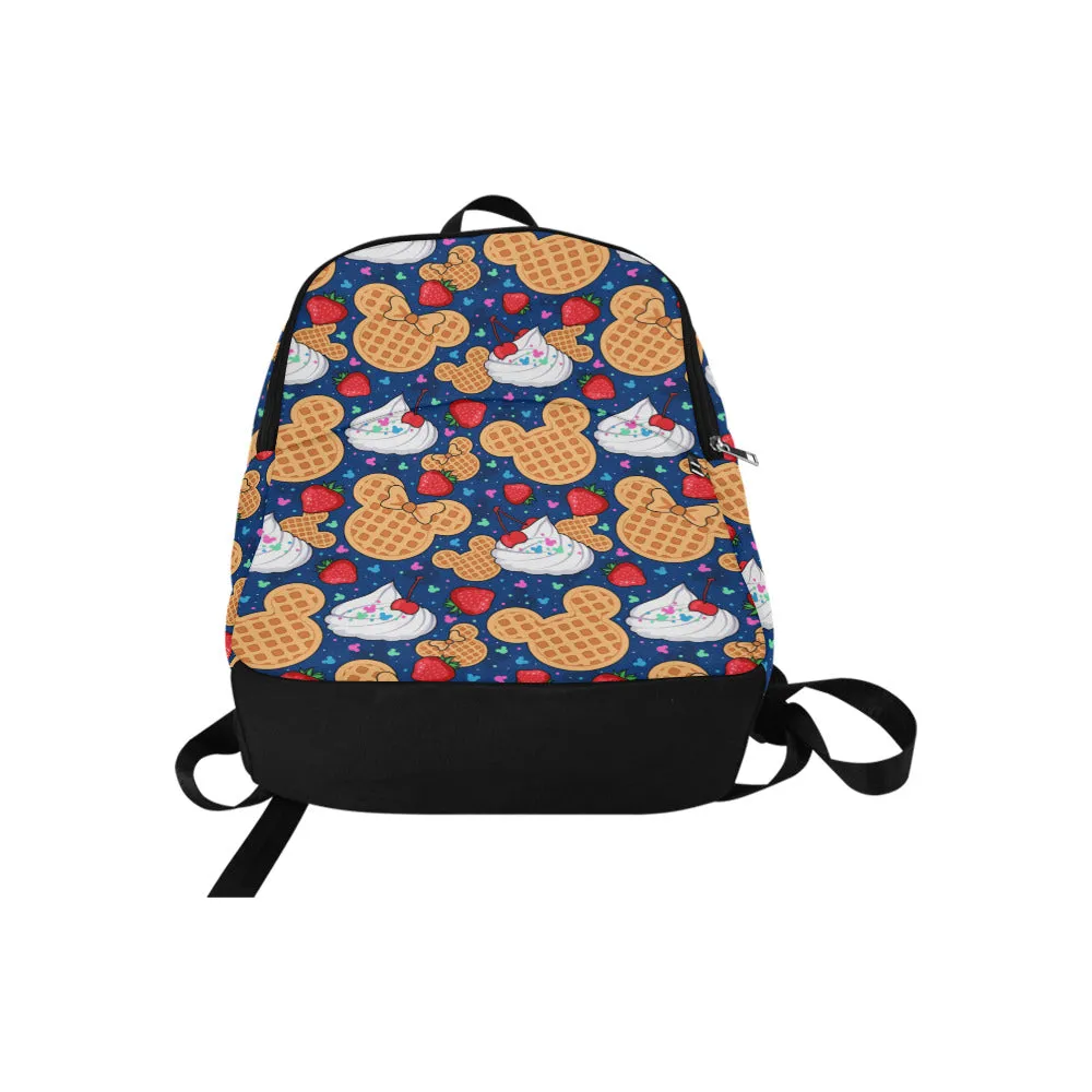 Waffles Fabric Backpack