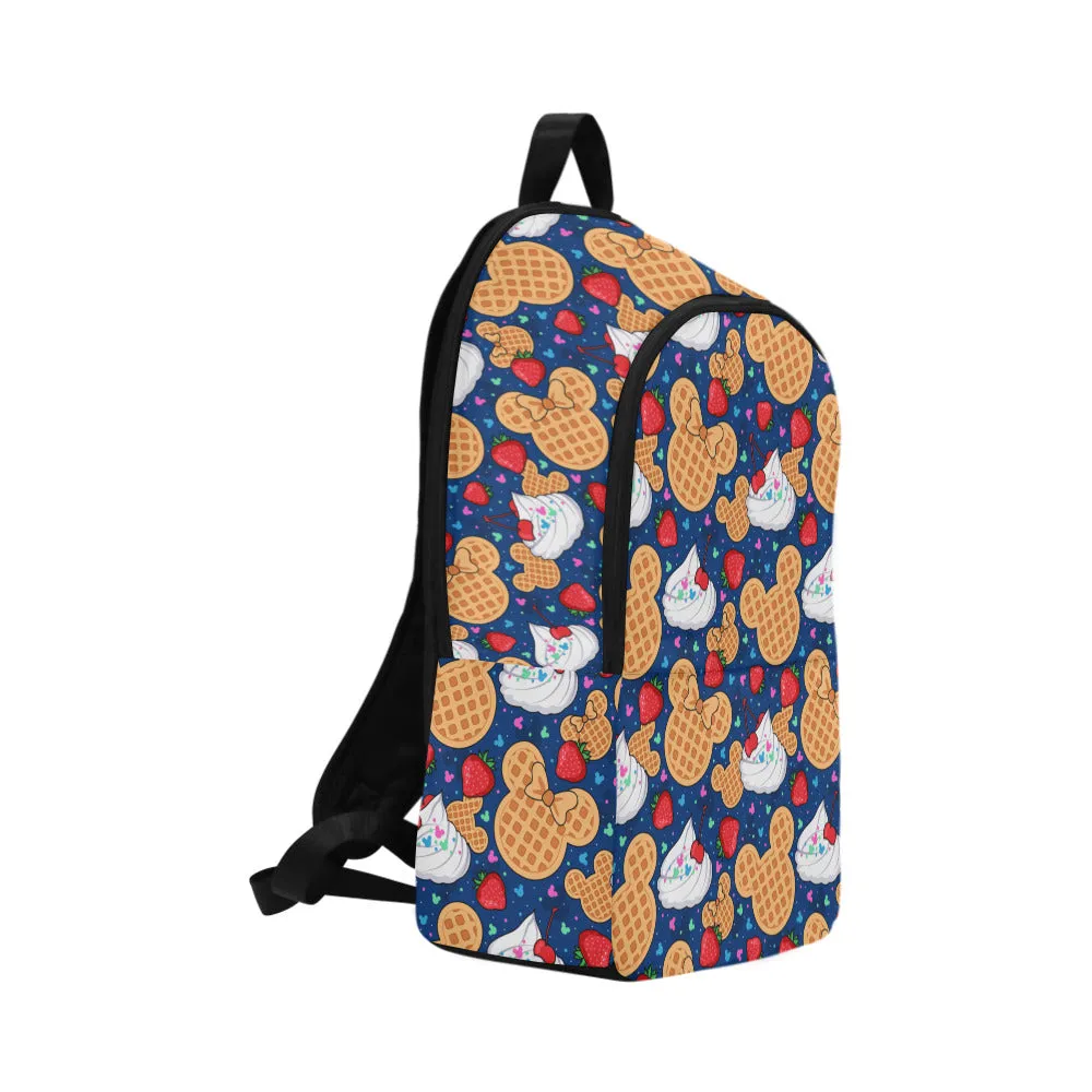 Waffles Fabric Backpack